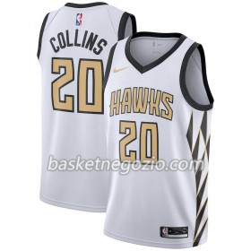 Canotte Uomo Atlanta Hawks John Collins 20 2018-19 Nike City Edition Bianco Swingman